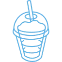Frappè blu
